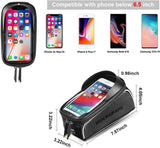 NNEDSZ Top Tube Bike Bag With Phone Case Holder Plastic Cover for MTB Mountain Road Commuter Ebike Tourer or Scooter Rockbros