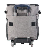 NNEDSZ Cooler Picnic Bag Trolley Thermally Insulated - 36L - 60 cans - Grey - Drinks Food Cool Bag Rainproof