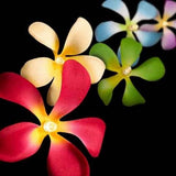 NNEDSZ 1 Set of 20 LED Tropical Bright Colous Frangipani Flower Battery String Lights Christmas Gift Home Wedding Party Decoration Outdoor Table Centrepiece