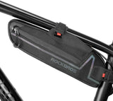 NNEDSZ Bike Top or Under Tube Bag Reflective Material Road MTB Mountain Commuter Hybrid Ebike Tourer Scooter Escooter Bag BLACK Rockbros