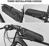 NNEDSZ Bike Top or Under Tube Bag Reflective Material Road MTB Mountain Commuter Hybrid Ebike Tourer Scooter Escooter Bag BLACK Rockbros