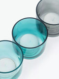 NNEDSZ 20 Pack Turquoise Glass Votive Tealight Candle Holders House Party Cenrepiece Xmas Wedding Decor Glass Candlestick Party Decorations Bridal Baby Shower Event