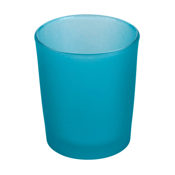 NNEDSZ 20 Pack Turquoise Frosted Glass Votive Tealight Candle Holders House Party Cenrepiece Xmas Wedding Decor Glass Candlestick Party Decorations Bridal Baby Shower Event