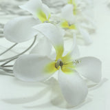 NNEDSZ 1 Set of 20 LED White Frangipani Flower Battery String Lights Christmas Gift Home Wedding Beach Party Decoration Outdoor Table Centrepiece