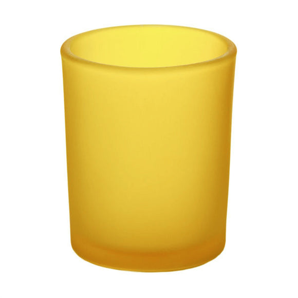 NNEDSZ 20 Pack Yellow Frosted Glass Votive Candle Holders Table Centreoieces  Xmas Wedding Anniversary Event Recption Party Function or Home Decor