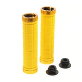 NNEDSZ Bike Handlebar Grips MTB Mountain BMX Bike Bicycle Soft YELLOW Fixed Double Lock Screw Tight Grips - Easy Fit - Rockbros
