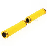 NNEDSZ Bike Handlebar Grips MTB Mountain BMX Bike Bicycle Soft YELLOW Fixed Double Lock Screw Tight Grips - Easy Fit - Rockbros