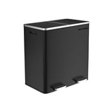 NNEDSZ Dual Rubbish Bin 2 x 30L Recycling Bin Black