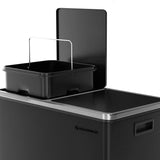 NNEDSZ Dual Rubbish Bin 2 x 30L Recycling Bin Black