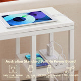 NNEDSZ Casadiso Bedside Table with Integrated Power Board - White (Casadiso Mintaka Pro)