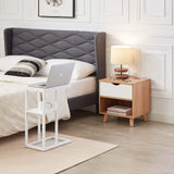 NNEDSZ Casadiso Bedside Table with Integrated Power Board - White (Casadiso Mintaka Pro)