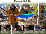 NNEDSZ Blue & Grey Camping Hammock