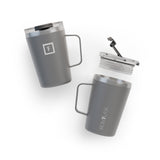 NNEDSZ Iron Flask Grip Coffee Mug, Graphite - 12oz/350ml