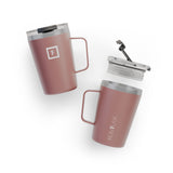 NNEDSZ Iron Flask Grip Coffee Mug, Rose Gold - 12oz/350ml