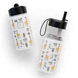 NNEDSZ Iron Flask Kids Water Bottle, Party Town, 14oz/415ml
