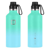 NNEDSZ Iron Flask Narrow Mouth Bottle with Spout Lid, Sky, 32oz/950ml