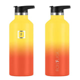NNEDSZ Iron Flask Narrow Mouth Bottle with Straw Lid, Fire, 64oz/1900ml