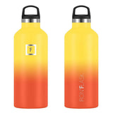 NNEDSZ Iron Flask Narrow Mouth Bottle with Straw Lid, Fire, 64oz/1900ml