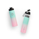 NNEDSZ Iron Flask Wide Mouth Bottle with Spout Lid, Bubble Gum - 22oz/650ml