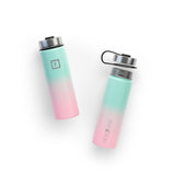 NNEDSZ Iron Flask Wide Mouth Bottle with Spout Lid, Bubble Gum - 22oz/650ml