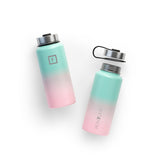 NNEDSZ Iron Flask Wide Mouth Bottle with Spout Lid, Bubble Gum - 32oz/950ml