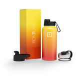 NNEDSZ Iron Flask Wide Mouth Bottle with Spout Lid, Fire - 32oz/950ml