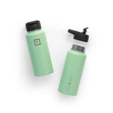 NNEDSZ Iron Flask Wide Mouth Bottle with Spout Lid, Mint - 32oz/950ml