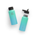 NNEDSZ Iron Flask Wide Mouth Bottle with Spout Lid, Sky - 32oz/950ml