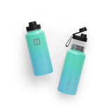 NNEDSZ Iron Flask Wide Mouth Bottle with Spout Lid, Sky - 32oz/950ml