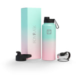 NNEDSZ Iron Flask Wide Mouth Bottle with Spout Lid, Bubble Gum - 40oz/1200ml