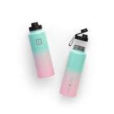NNEDSZ Iron Flask Wide Mouth Bottle with Spout Lid, Bubble Gum - 40oz/1200ml