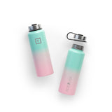 NNEDSZ Iron Flask Wide Mouth Bottle with Spout Lid, Bubble Gum - 40oz/1200ml