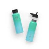 NNEDSZ Iron Flask Wide Mouth Bottle with Spout Lid, Sky - 40oz/1200ml