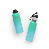 NNEDSZ Iron Flask Wide Mouth Bottle with Spout Lid, Sky - 40oz/1200ml