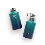 NNEDSZ Iron Flask Wide Mouth Bottle with Spout Lid, Dark Night - 64oz/1900ml