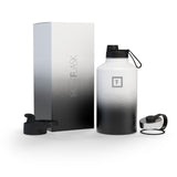 NNEDSZ Iron Flask Wide Mouth Bottle with Spout Lid, Day & Night - 64oz/1900ml