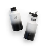 NNEDSZ Iron Flask Wide Mouth Bottle with Spout Lid, Day & Night - 64oz/1900ml