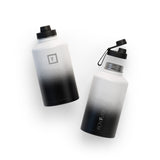 NNEDSZ Iron Flask Wide Mouth Bottle with Spout Lid, Day & Night - 64oz/1900ml
