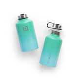 NNEDSZ Iron Flask Wide Mouth Bottle with Spout Lid, Sky - 64oz/1900ml