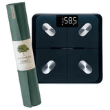 NNEDSZ Jade Yoga Harmony Mat - Jade Green & Etekcity Scale for Body Weight and Fat Percentage - Black Bundle