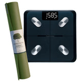 NNEDSZ Jade Yoga Harmony Mat - Olive & Etekcity Scale for Body Weight and Fat Percentage - Black Bundle