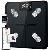 NNEDSZ Jade Yoga Harmony Mat - Raspberry & Etekcity Scale for Body Weight and Fat Percentage - Black Bundle