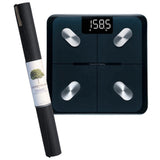 NNEDSZ Jade Yoga Voyager Mat - Black & Etekcity Scale for Body Weight and Fat Percentage - Black Bundle