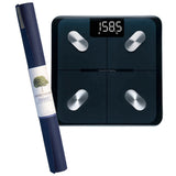 NNEDSZ Jade Yoga Voyager Mat - Midnight & Etekcity Scale for Body Weight and Fat Percentage - Black Bundle