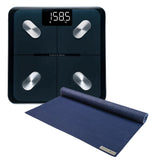 NNEDSZ Jade Yoga Voyager Mat - Midnight & Etekcity Scale for Body Weight and Fat Percentage - Black Bundle