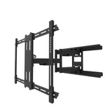 NNEDSZ Kanto PDX650SG Stainless Steel Outdoor Full Motion TV Mount for 37" to 75" TVs, Black