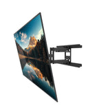 NNEDSZ Kanto PDX650SG Stainless Steel Outdoor Full Motion TV Mount for 37" to 75" TVs, Black