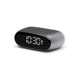 NNEDSZ Lexon Minut Mini Alarm Clock - Gunmetal