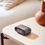 NNEDSZ Lexon Minut Mini Alarm Clock - Gunmetal