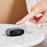 NNEDSZ Lexon Minut Mini Alarm Clock - Gunmetal